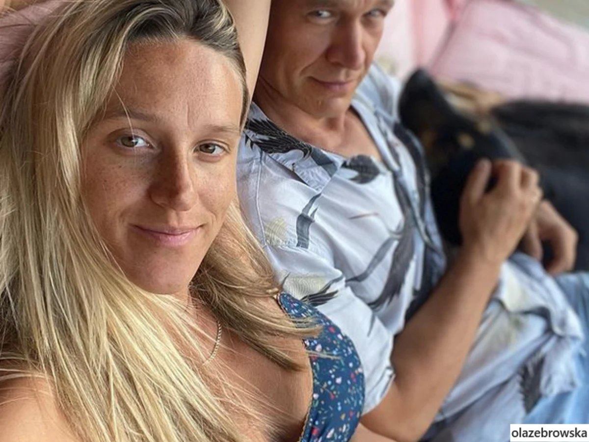 Ola Żebrowska z mężem Ola Żebrowska z mężem