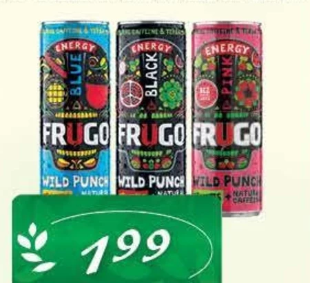 Frugo Wild Punch White Energy Gazowany napój energetyzujący 330 ml