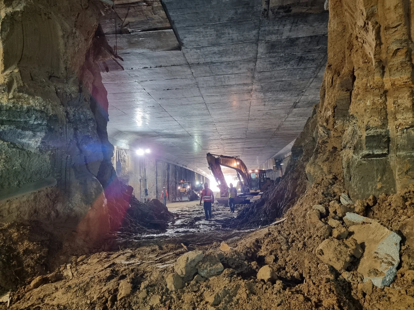 Przekopanie tunelu w Batowicach