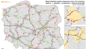 Jakie są zasady numeracji i nazewnictwa węzłów drogowych?