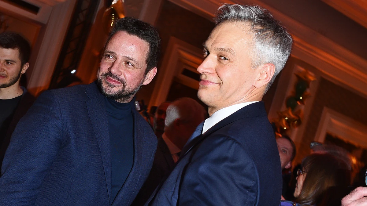Michał Żebrowski i Rafał Trzaskowski Michał Żebrowski i Rafał Trzaskowski
