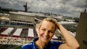 Otylia Jędrzejczak podczas igrzysk olimpijskich