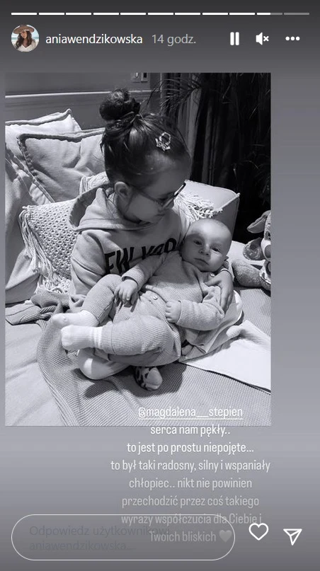 Anna Wendzikowska zamieściła wzruszający wpis