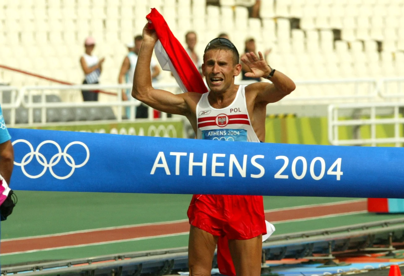 Robert Korzeniowski, czterokrotny złoty medalista igrzysk olimpijskich w chodzie Robert Korzeniowski, czterokrotny złoty medalista igrzysk olimpijskich w chodzie