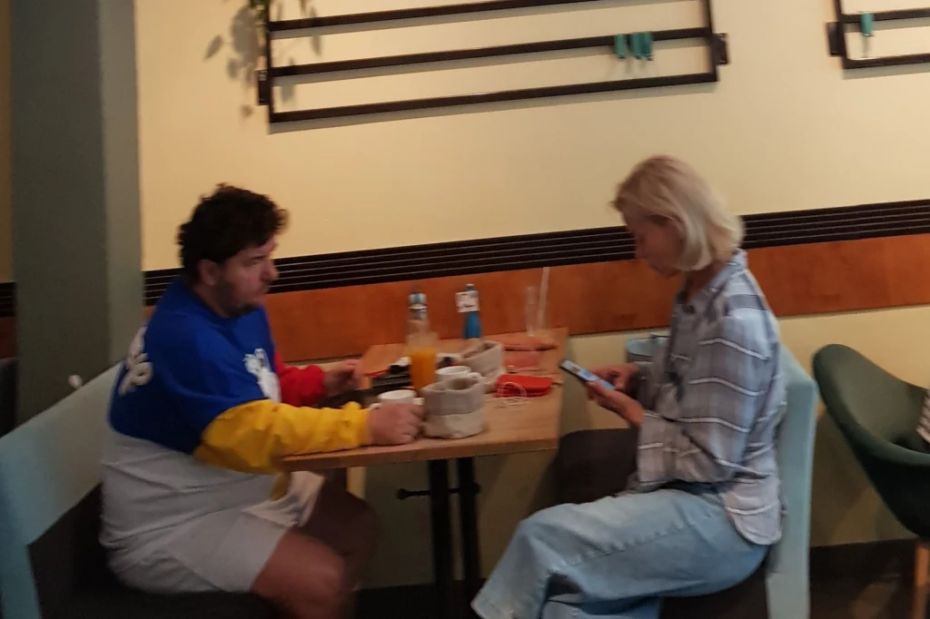 Małgorzata Foremniak z partnerem