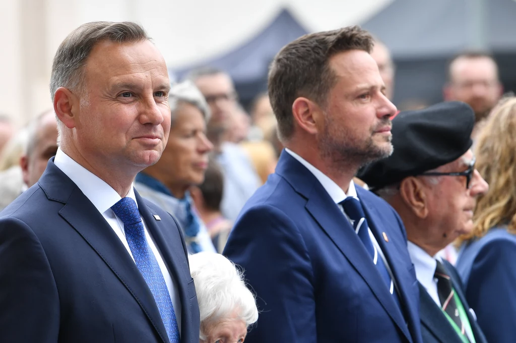 Prezydent Polski Andrzej Duda i prezydent Warszawy Rafał Trzaskowski Prezydent Polski Andrzej Duda i prezydent Warszawy Rafał Trzaskowski