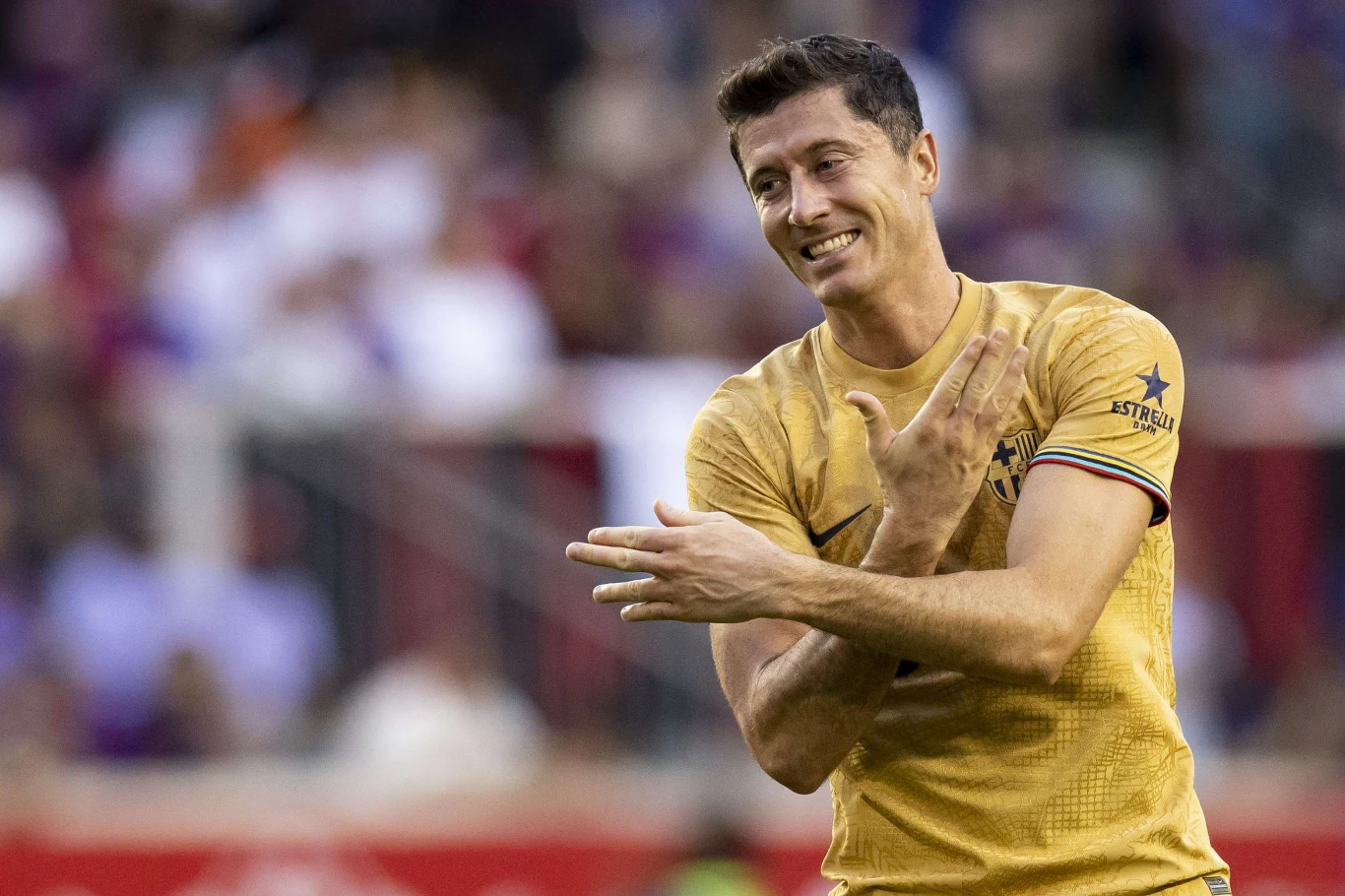 Robert Lewandowski w barwach FC Barcelona Robert Lewandowski w barwach FC Barcelona