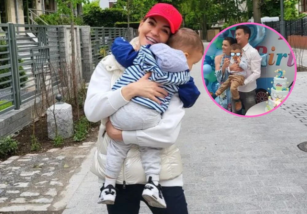 Agnieszka Radwańska z synkiem