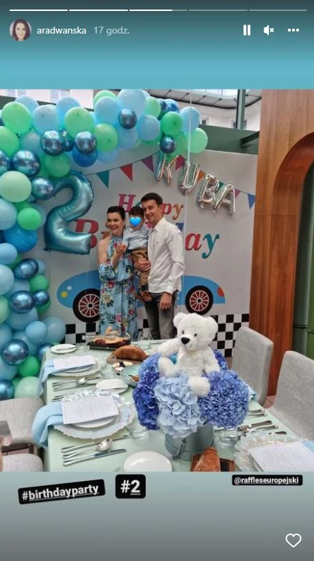 Synek Radwańskiej skończył dwa latka