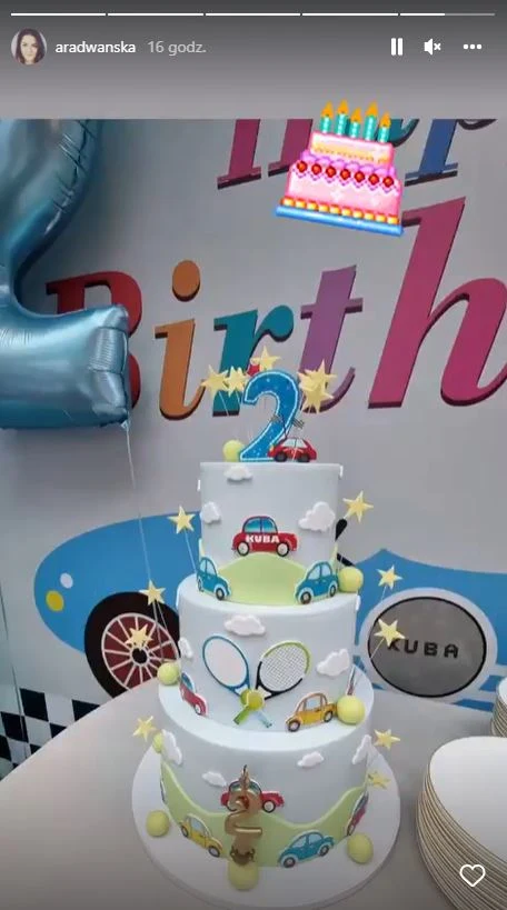 Na torcie obowiązkowo rakiety tenisowe