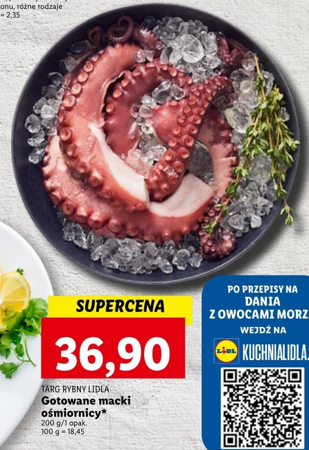 Macki ośmiornicy Targ rybny Lidla