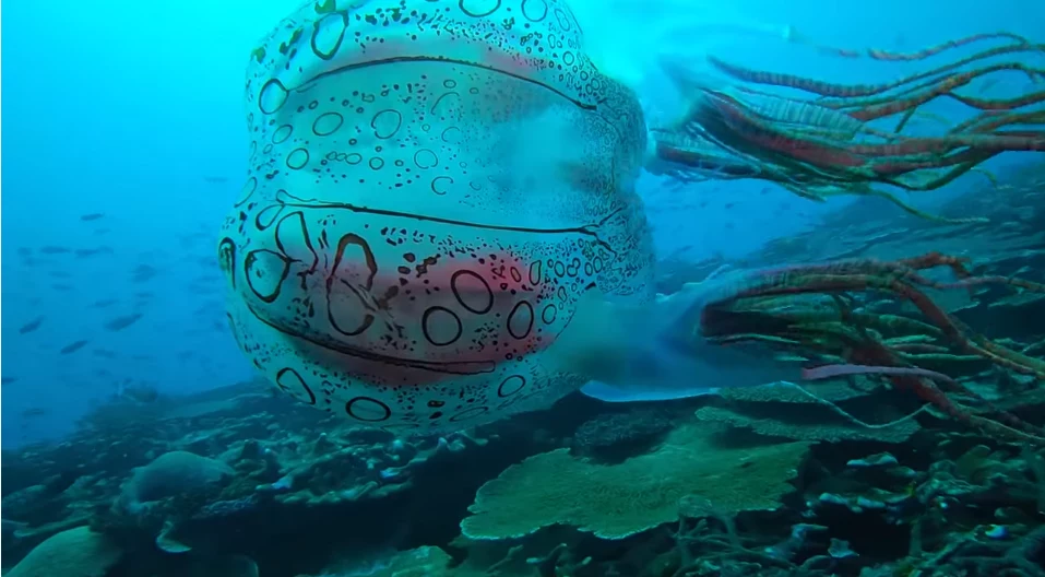 Meduza cętkowana jest widywana niezwykle rzadko