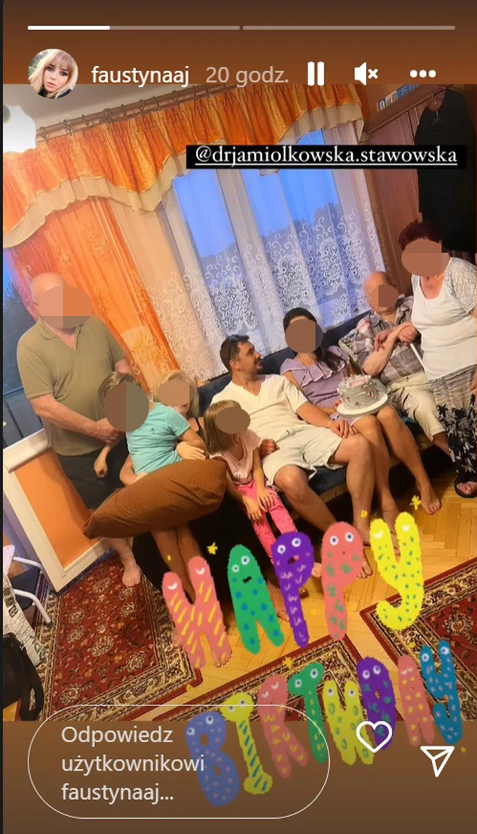 Daniel Martyniuk na urodzinach siostry Faustyny /https://www.instagram.com/faustynaaj/