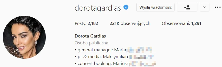 Dorota Gardias Instagram