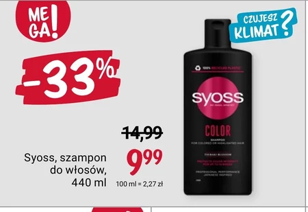 Syoss Intense Color Szampon do włosów farbowanych i rozjaśnianych 440 ml