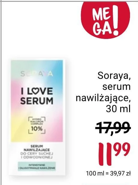 Soraya I Love Serum Serum nawilżające 30 ml