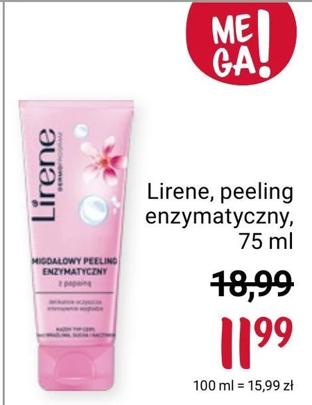 Lirene Migdałowy peeling enzymatyczny z papainą 75 ml