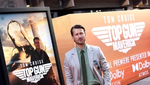 Glen Powell na premierze filmu "Top Gun: Maverick" (4 maja 2022)