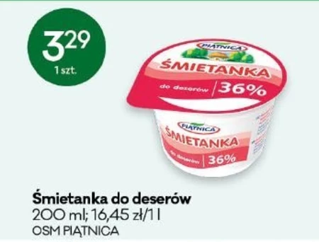 Piątnica Śmietanka 36% 200 g