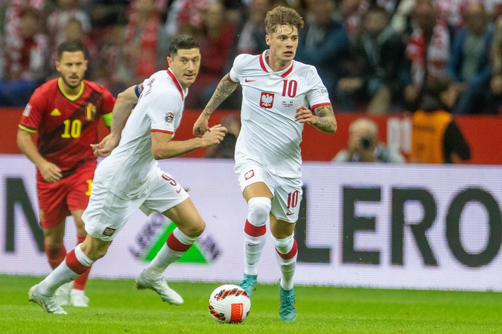 Nicola Zalewski z Robertem Lewandowskim Nicola Zalewski z Robertem Lewandowskim