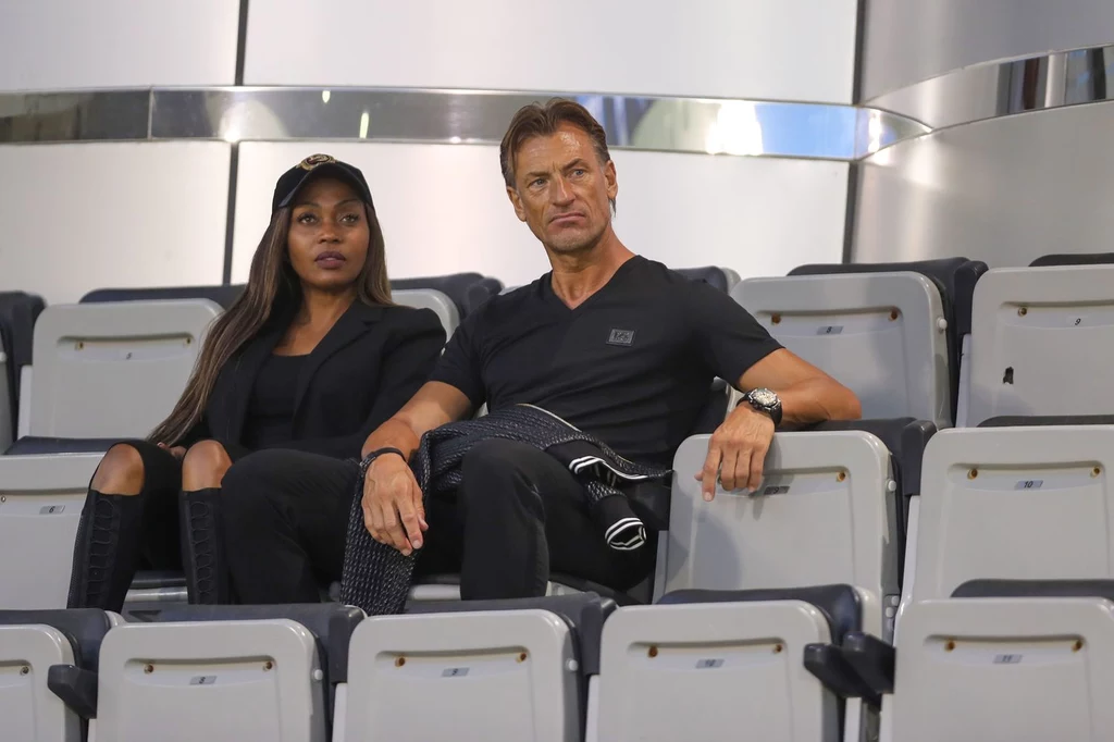 Trener Herve Renard razem z żoną Viviane Dieye Trener Herve Renard razem z żoną Viviane Dieye
