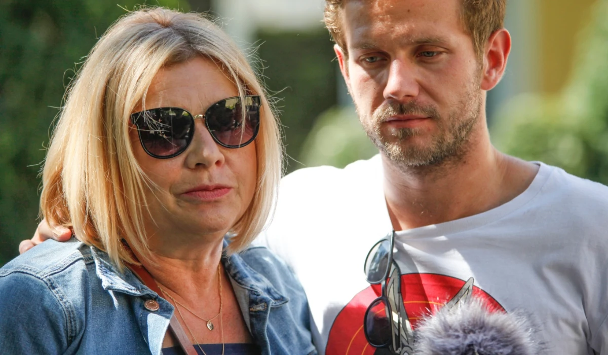 Małgorzata Ostrowska-Królikowska z synem Antonim Małgorzata Ostrowska-Królikowska z synem Antonim