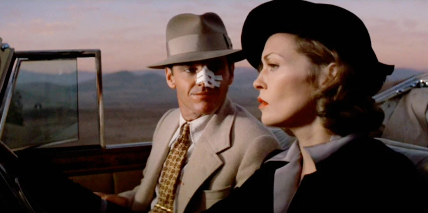 Jack Nicholson i Faye Dunaway w filmie "Chinatown" (1974)