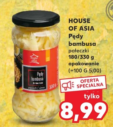 House of Asia Pędy bambusa paseczki 330 g