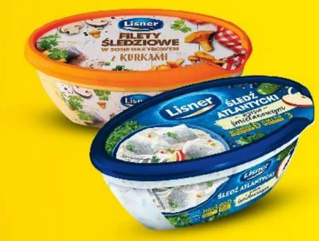 Lisner Śledź atlantycki w sosie grzybowym z kurkami 280 g