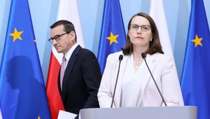 Na zdjęciu: premier Mateusz Morawiecki oraz minister finansów Magdalena Rzeczkowska