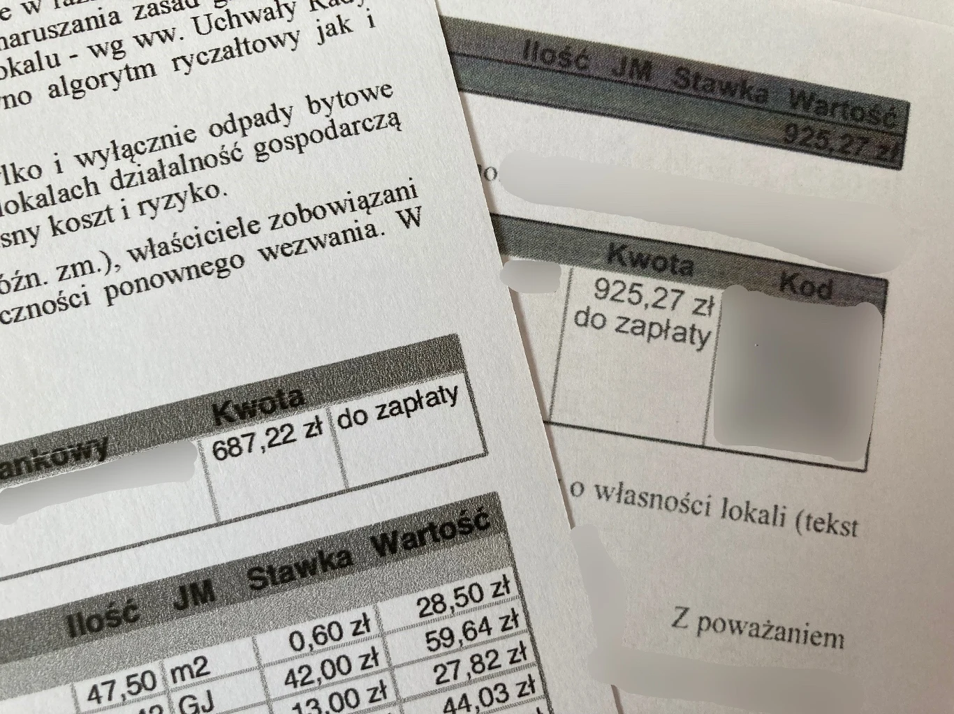 W ciągu roku czynsz pani Marty wzrósł z 687 zł na 925 zł 