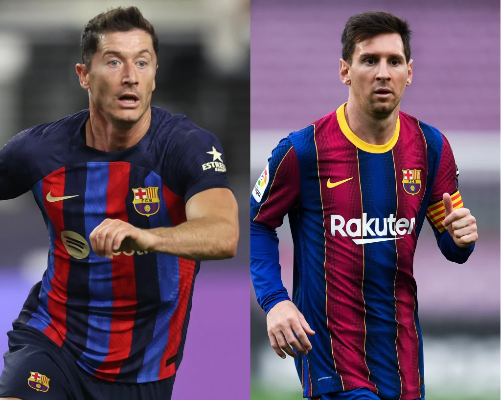 Robert Lewandowski i Lionel Messi