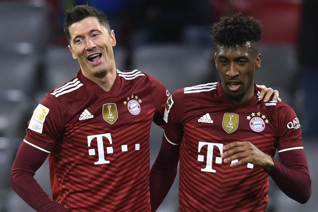 Robert Lewandowski i Kingsley Coman Robert Lewandowski i Kingsley Coman
