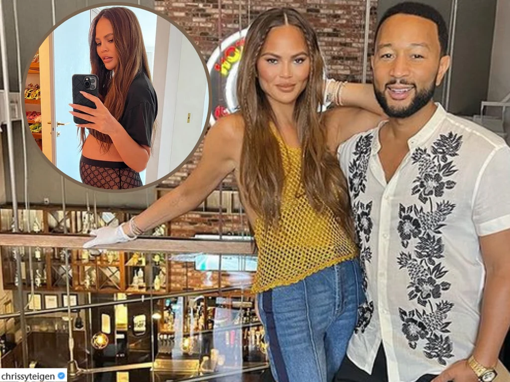 Chrissy Teigen na Instagramie pokazała ciążowy brzuszek @chrissyteigen/