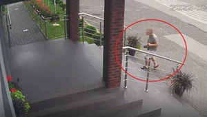 Działanie mężczyzny zarejestrował monitoring