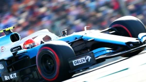 Robert Kubica prowadzący bolid Rokit Williams Racing FW42 Mercedes
