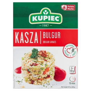 Kupiec Kasza bulgur 240 g (3 x 80 g) - 0