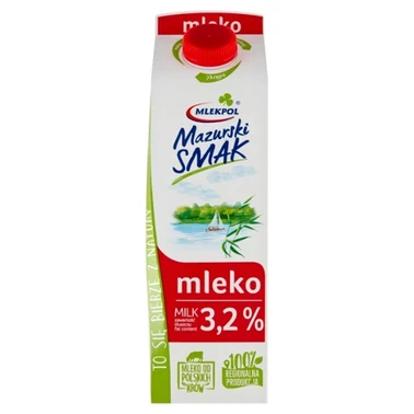 Mlekpol Mazurski Smak Mleko 3,2 % 1 l - 0