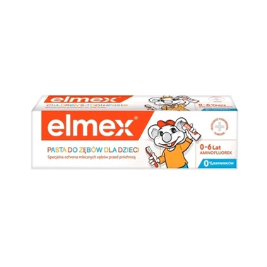Pasta do zębów elmex dla dzieci 0-6 lat z zawartością fluoru 1000ppm - 3