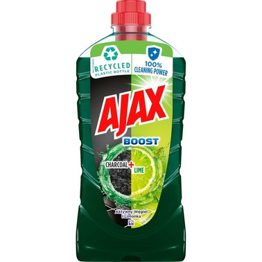 Ajax BOOST Aktywny Węgiel i limonka płyn uniwersalny 1l - 1