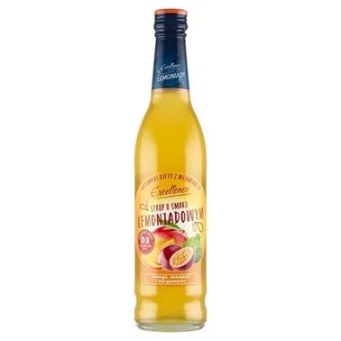 Excellence Suplement diety syrop o smaku lemoniadowym mango marakui i bergamotki 430 ml - 0