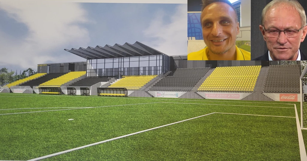 Sławomir Peszko i Franciszek Smuda cieszą się, że Wieczysta zyska nowoczesny stadion i bazę treningową Sławomir Peszko i Franciszek Smuda cieszą się, że Wieczysta zyska nowoczesny stadion i bazę treningową