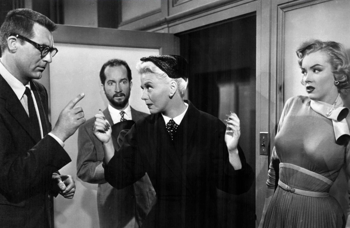 Marylin Monroe, Ginger Rogers i Cary Grant w "Małpiej kuracji" 