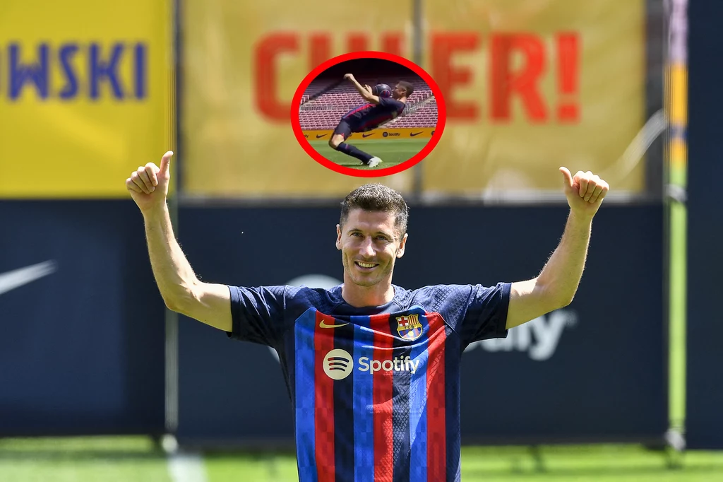 Robert Lewandowski został zaprezentowany na Camp Nou przez FC Barcelona. Piłkarz zrobił show! Robert Lewandowski został zaprezentowany na Camp Nou przez FC Barcelona. Piłkarz zrobił show!