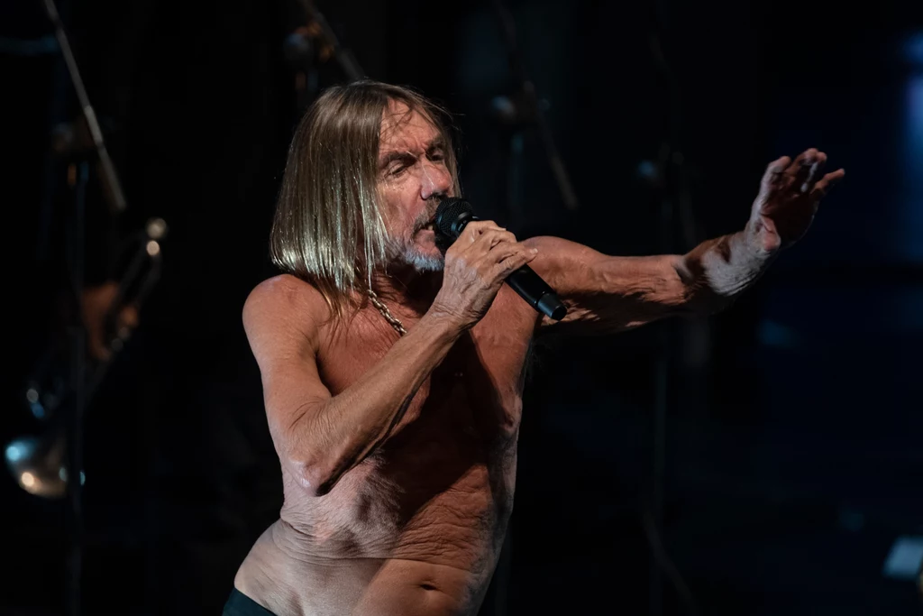 Iggy Pop na koncercie w San Sebastian, w Hiszpanii