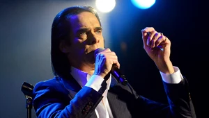 Nick Cave podczas koncertu w Royal Albert Hall w Londnynie, październik 2021 r.