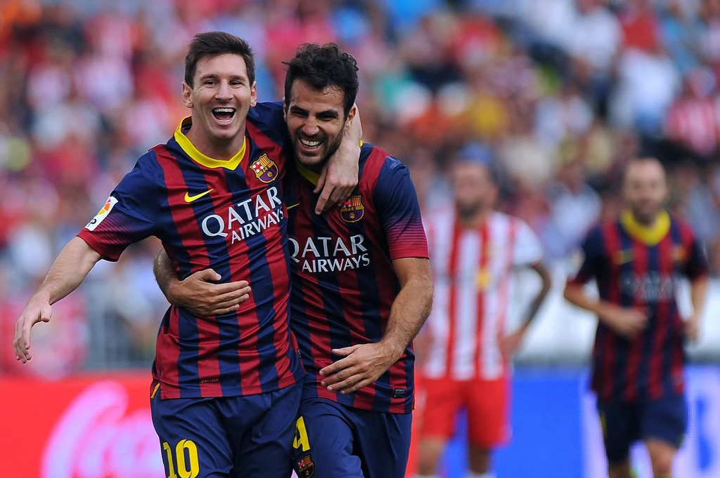 Cesc Fabregas i Leo Messi Cesc Fabregas i Leo Messi
