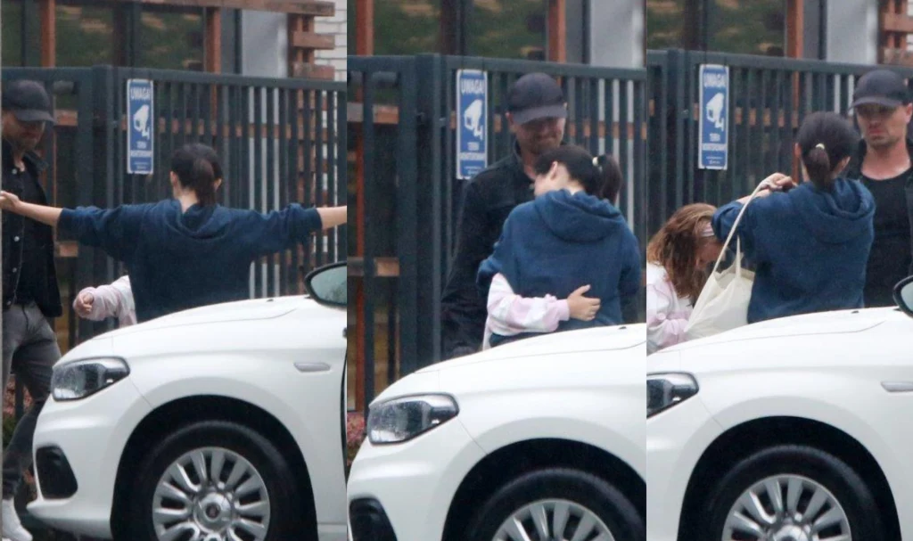 Cichopek i Hakiel spotkali się na podjeździe. Przekazywali sobie dzieci i nie brakowało emocji