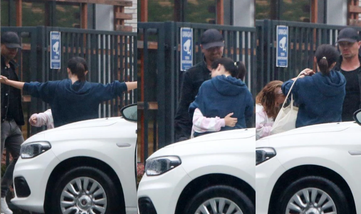 Cichopek i Hakiel spotkali się na podjeździe. Przekazywali sobie dzieci i nie brakowało emocji