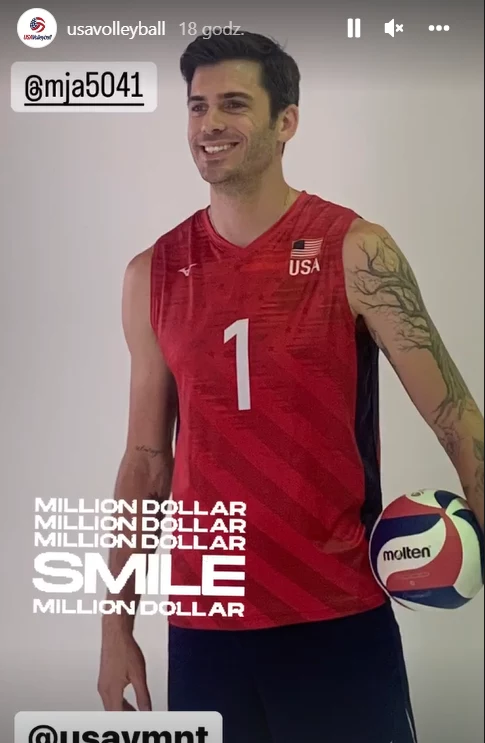 Matthew Anderson wziął udział w sesji zdjęciowej kadry przed MŚ